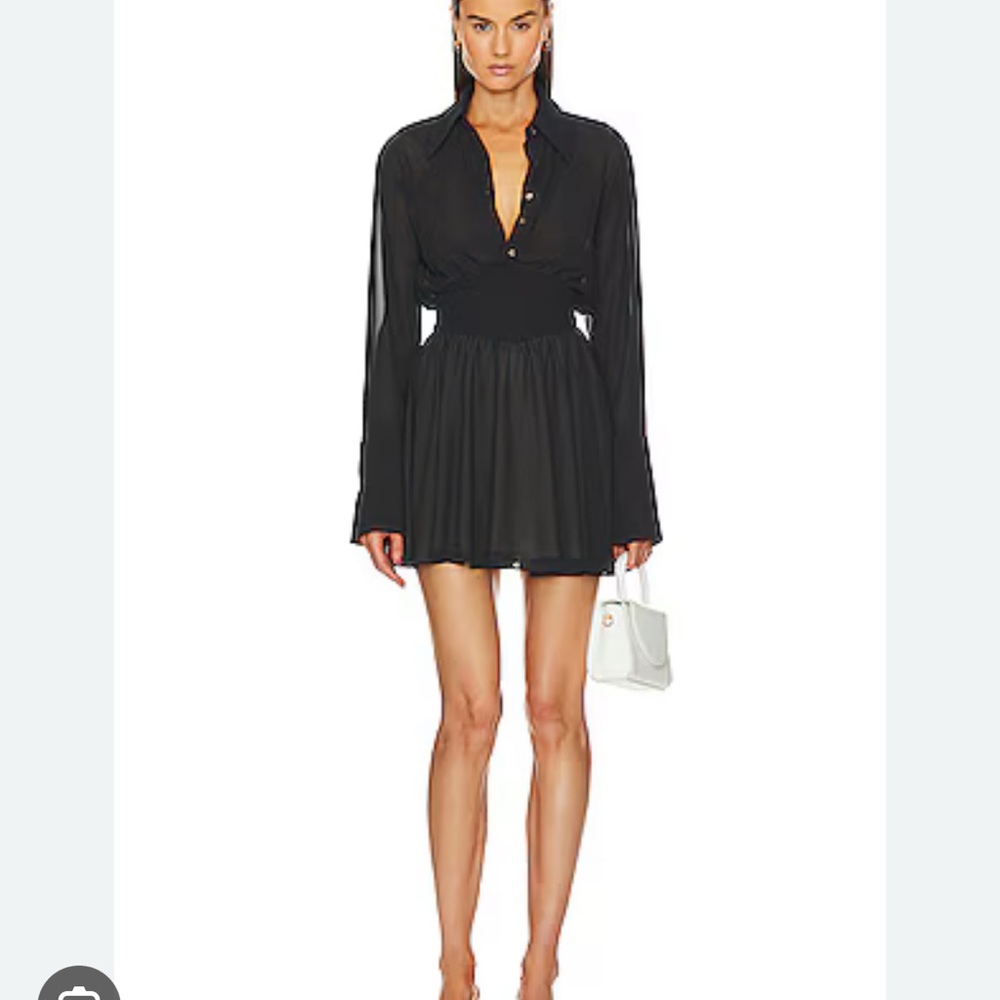 Sophisticated Black Long Sleeve Dress